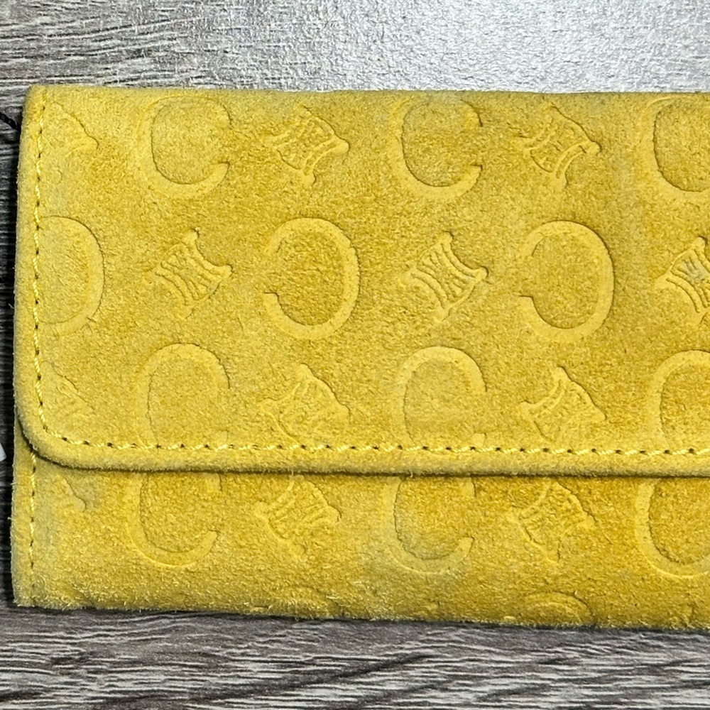 Celine Vintage C & Macadam Suede 6 Key Holder Case